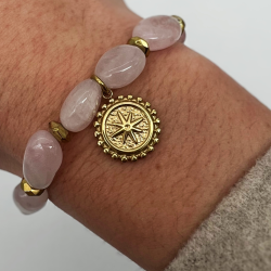 Bracelet quartz rose